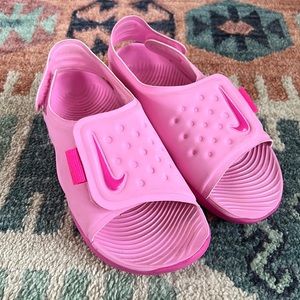 Nike Sunray pink sandals - size 12 - worn once - EUC!